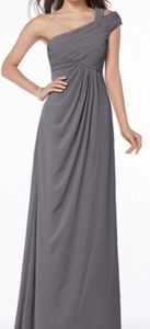 NWOT Gray Chiffon Bridesmaid Dress Size 16